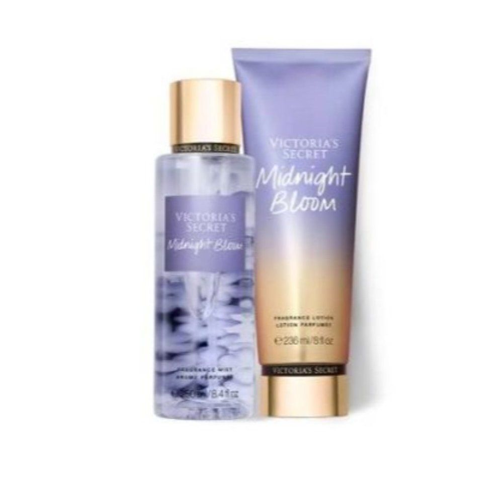 Midnight‎ Bloom Victoria Secret 2 Piece Set NEW